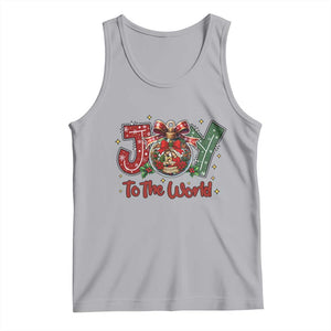 Jesus Christmas Tank Top Joy To The World TS14 Athletic Heather Print Your Wear
