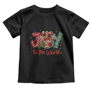 Jesus Christmas Toddler T Shirt Joy To The World TS14 Black Print Your Wear