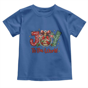 Jesus Christmas Toddler T Shirt Joy To The World TS14 Royal Blue Print Your Wear