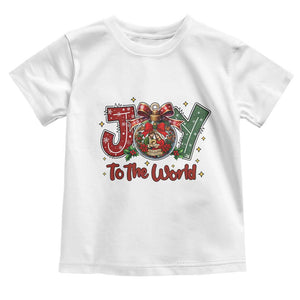 Jesus Christmas Toddler T Shirt Joy To The World TS14 White Print Your Wear
