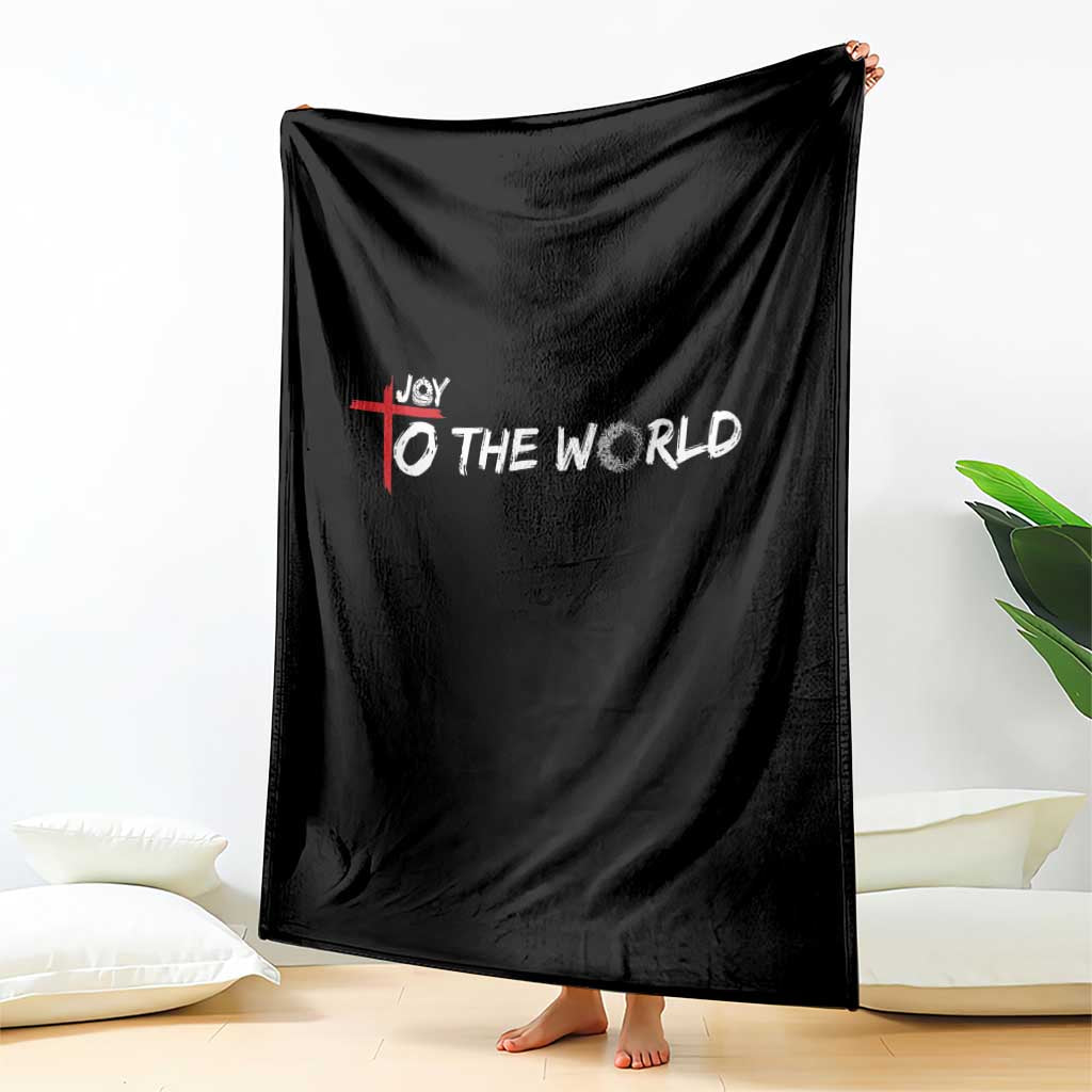 Jesus Christian Christmas Throw Blanket Joy To The World TS14 Print Your Wear