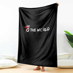 Jesus Christian Christmas Throw Blanket Joy To The World TS14 Print Your Wear