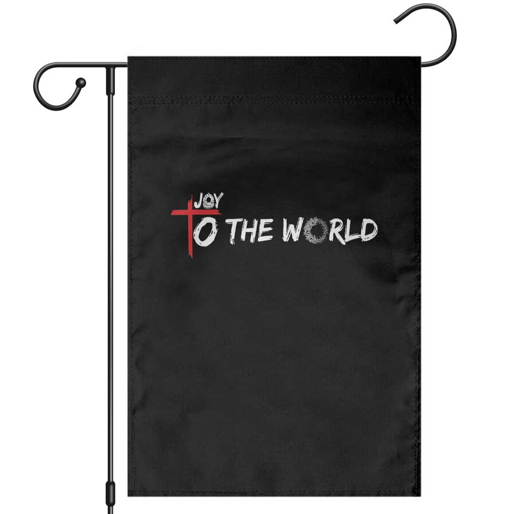 Jesus Christian Christmas Garden Flag Joy To The World TS14 Black Print Your Wear