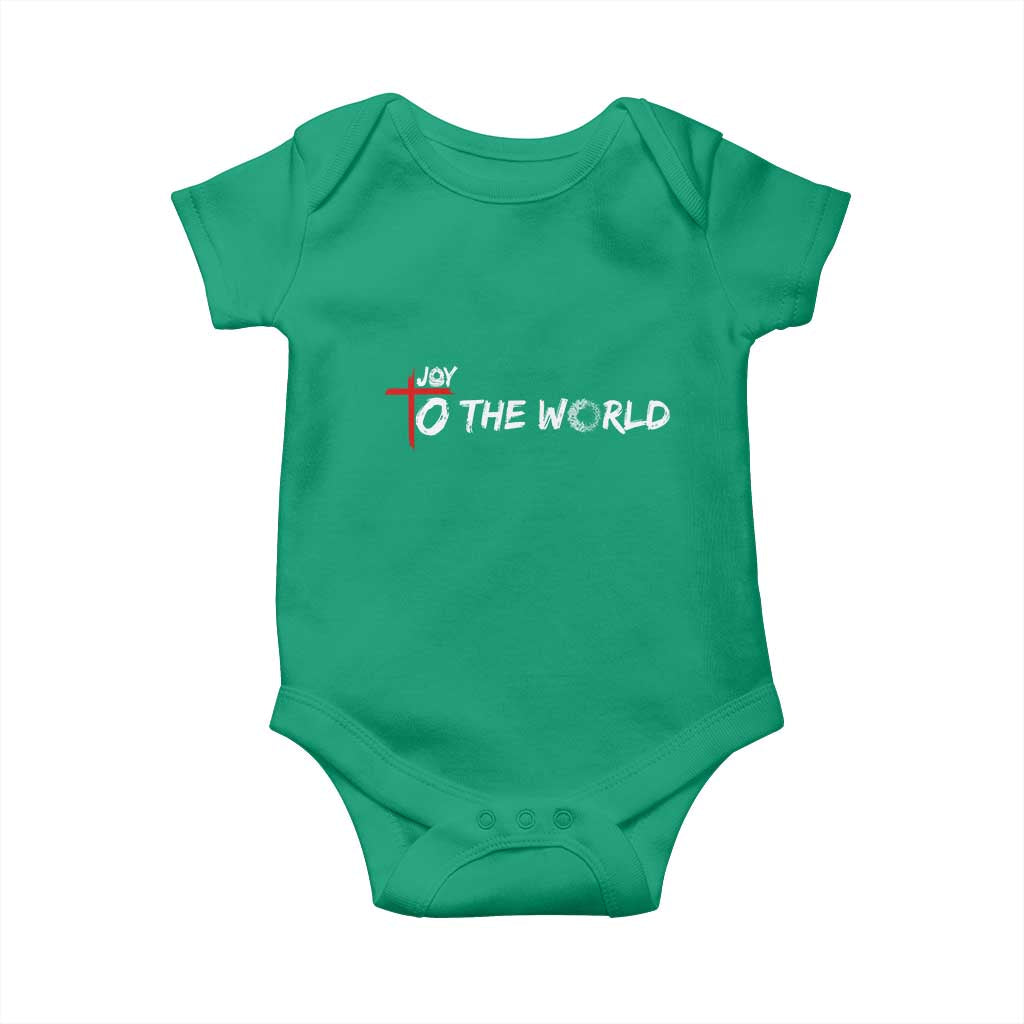 Jesus Christian Christmas Baby Onesie Joy To The World TS14 Irish Green Print Your Wear