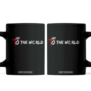 Jesus Christian Christmas Coffee Mug Joy To The World TS14 Black Print Your Wear