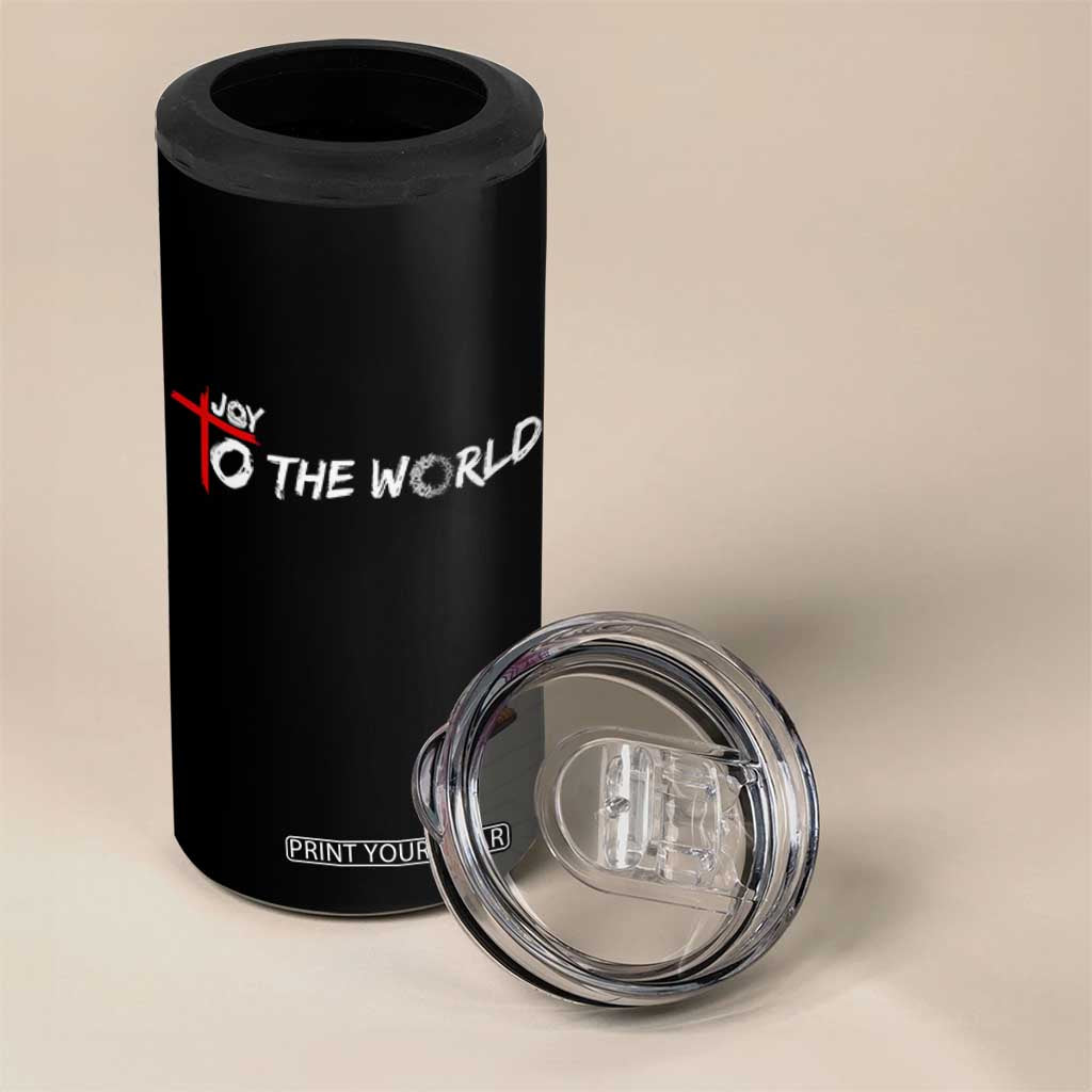 Jesus Christian Christmas 4 in 1 Can Cooler Tumbler Joy To The World TS14 Print Your Wear