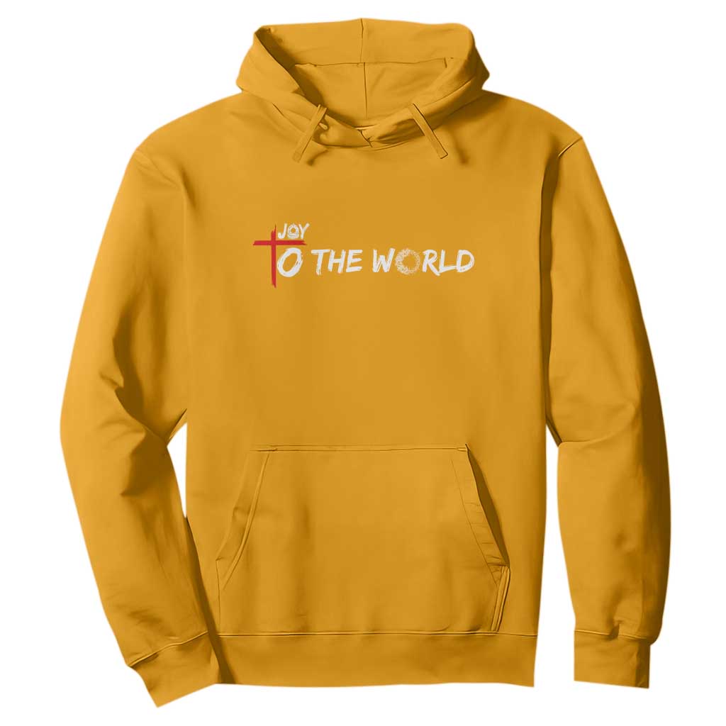 Jesus Christian Christmas Hoodie Joy To The World TS14 Gold Print Your Wear