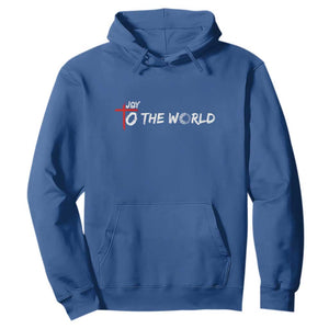 Jesus Christian Christmas Hoodie Joy To The World TS14 Royal Blue Print Your Wear