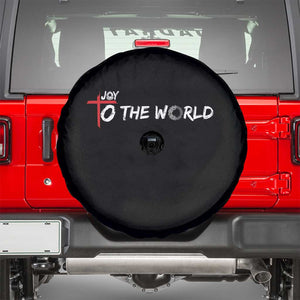 Jesus Christian Christmas Spare Tire Cover Joy To The World TS14 Black Print Your Wear