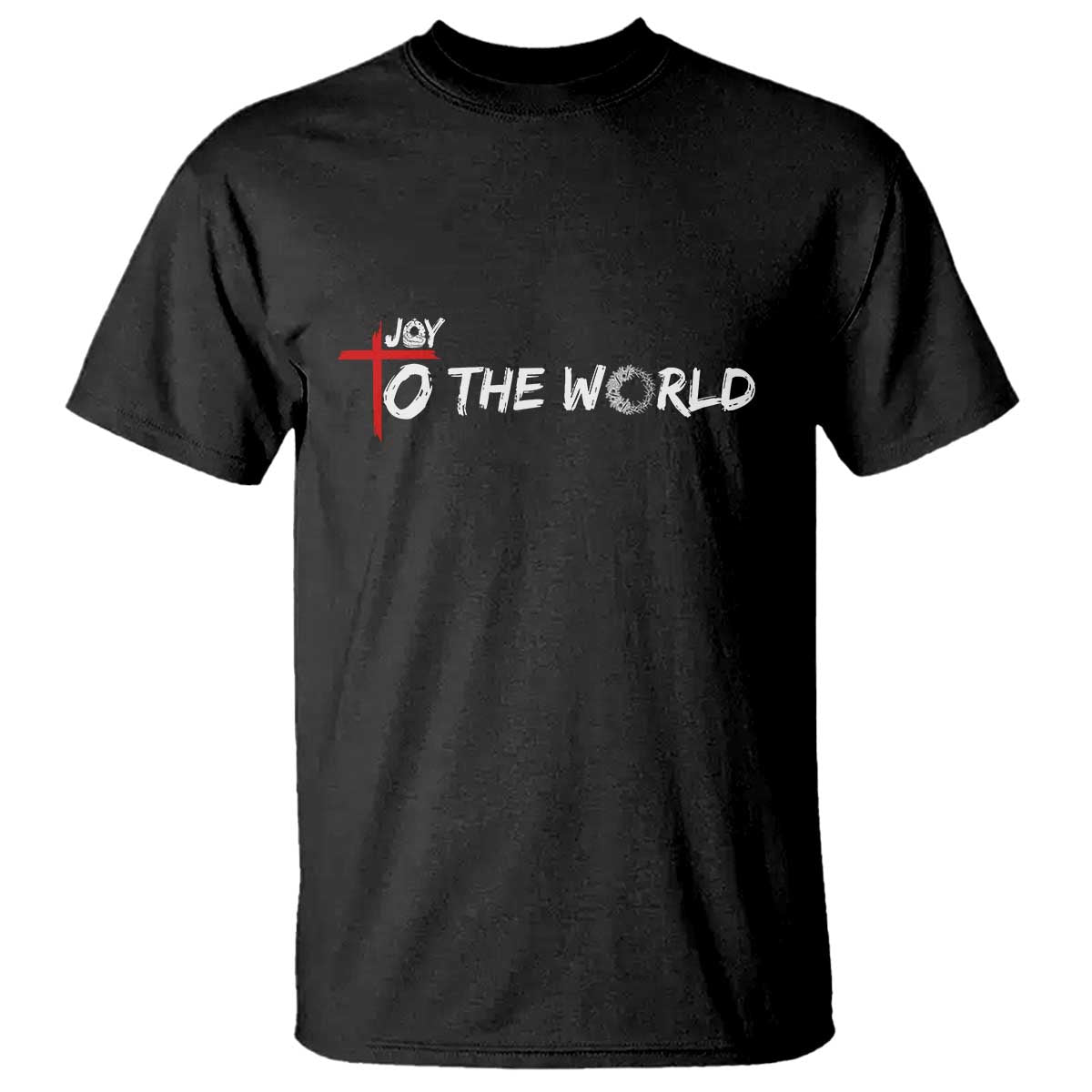 Jesus Christian Christmas T Shirt Joy To The World TS14 Black Print Your Wear