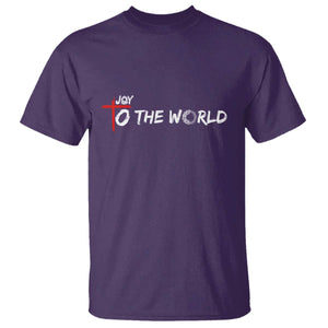 Jesus Christian Christmas T Shirt Joy To The World TS14 Purple Print Your Wear