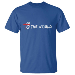 Jesus Christian Christmas T Shirt Joy To The World TS14 Royal Blue Print Your Wear