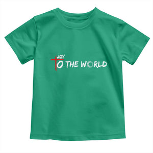 Jesus Christian Christmas Toddler T Shirt Joy To The World TS14 Irish Green Print Your Wear