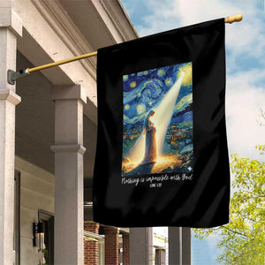 Virgin Mary Starry Night Garden Flag Luke 2:11 Christian Faith TS14 Print Your Wear