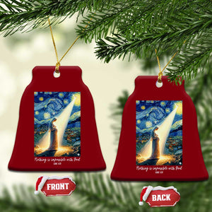 Virgin Mary Starry Night Ceramic Ornament Luke 2:11 Christian Faith TS14 Print Your Wear