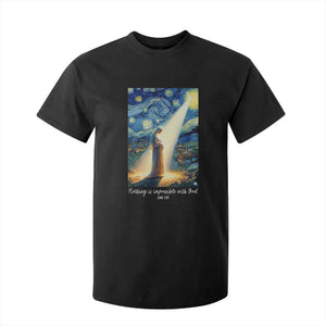 Virgin Mary Starry Night T Shirt For Kid Luke 2:11 Christian Faith TS14 Black Print Your Wear