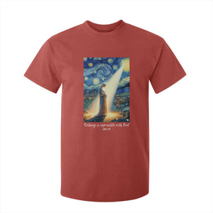 Virgin Mary Starry Night T Shirt For Kid Luke 2:11 Christian Faith TS14 Red Print Your Wear