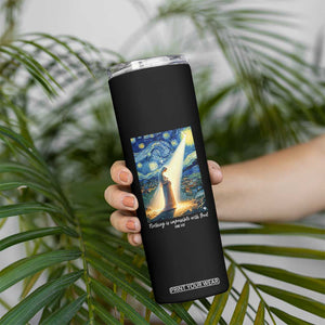 Virgin Mary Starry Night Skinny Tumbler Luke 2:11 Christian Faith TS14 Print Your Wear