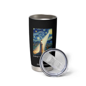 Virgin Mary Starry Night Tumbler Cup Luke 2:11 Christian Faith - Print Your Wear
