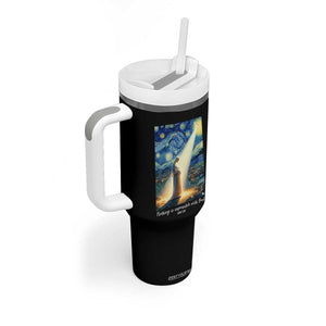 Virgin Mary Starry Night Tumbler With Handle Luke 2:11 Christian Faith TS14 Print Your Wear