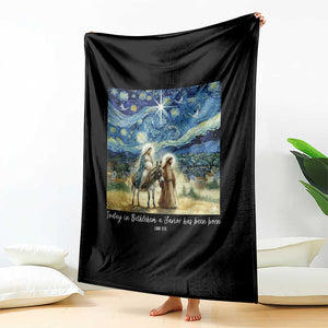 Bethlehem Starry Night Throw Blanket Nativity Luke 2:11 Christian Christmas TS14 Print Your Wear