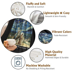 Bethlehem Starry Night Throw Blanket Nativity Luke 2:11 Christian Christmas TS14 Print Your Wear
