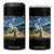Bethlehem Starry Night 4 in 1 Can Cooler Tumbler Nativity Luke 2:11 Christian Christmas TS14 One Size: 16 oz Black Print Your Wear
