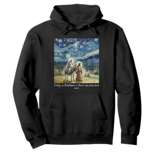Bethlehem Starry Night Hoodie Nativity Luke 2:11 Christian Christmas TS14 Black Print Your Wear