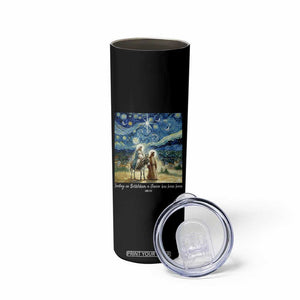 Bethlehem Starry Night Skinny Tumbler Nativity Luke 2:11 Christian Christmas TS14 Print Your Wear