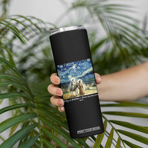 Bethlehem Starry Night Skinny Tumbler Nativity Luke 2:11 Christian Christmas TS14 Print Your Wear