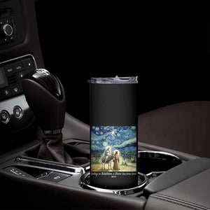 Bethlehem Starry Night Skinny Tumbler Nativity Luke 2:11 Christian Christmas TS14 Print Your Wear