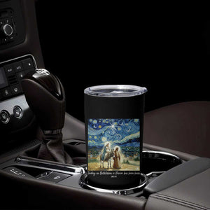 Bethlehem Starry Night Tumbler Cup Nativity Luke 2:11 Christian Christmas - Print Your Wear