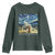 Bethlehem Starry Night Youth Sweatshirt Nativity Luke 2:11 Christian Christmas TS14 Dark Forest Green Print Your Wear