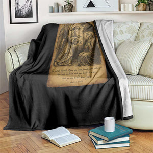 Virgin Mary Throw Blanket Angel Gabriel Luke 1:30 Christian TS14 Print Your Wear