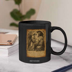 Virgin Mary Coffee Mug Angel Gabriel Luke 1:30 Christian TS14 Print Your Wear