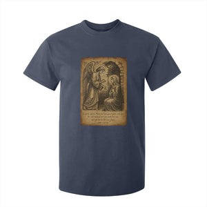 Virgin Mary T Shirt For Kid Angel Gabriel Luke 1:30 Christian TS14 Navy Print Your Wear