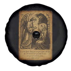 Virgin Mary Spare Tire Cover Angel Gabriel Luke 1:30 Christian TS14 Print Your Wear