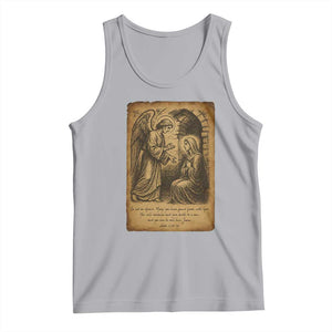 Virgin Mary Tank Top Angel Gabriel Luke 1:30 Christian TS14 Athletic Heather Print Your Wear