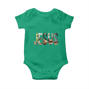 Jesus Christmas Baby Onesie Nativity Holy Night Christian Faith TS14 Irish Green Print Your Wear