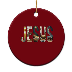 Jesus Xmas Ceramic Ornament Nativity Holy Night Christian Faith TS14 1pc Red Print Your Wear