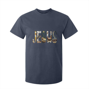 Jesus Christmas T Shirt For Kid Nativity Holy Night Christian Faith TS14 Navy Print Your Wear