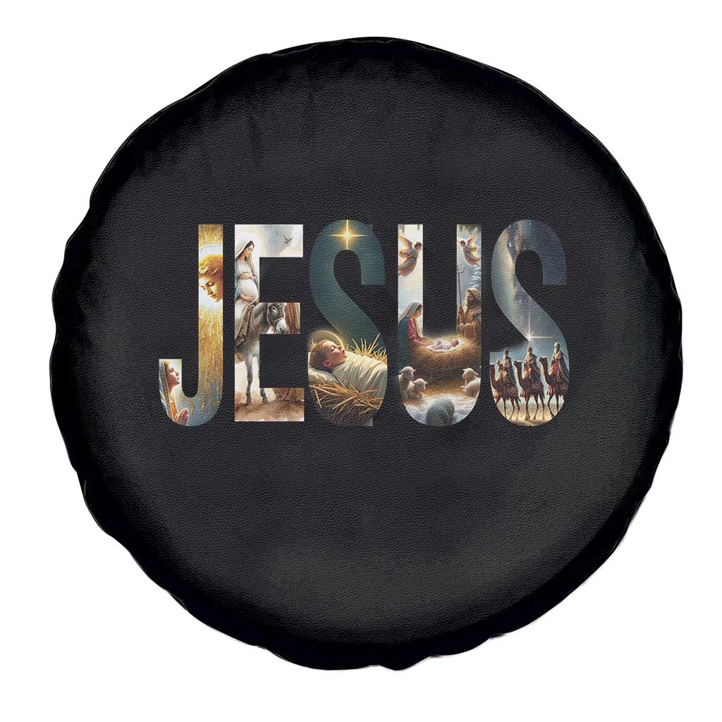 Jesus Christmas Spare Tire Cover Nativity Holy Night Christian Faith TS14 Print Your Wear