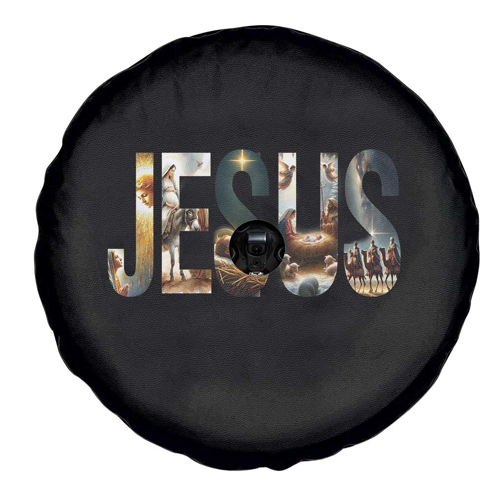 Jesus Christmas Spare Tire Cover Nativity Holy Night Christian Faith TS14 Print Your Wear