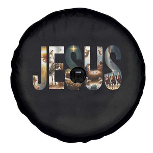 Jesus Christmas Spare Tire Cover Nativity Holy Night Christian Faith TS14 Print Your Wear