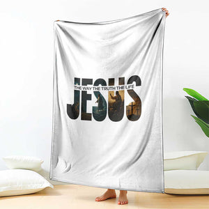Jesus Christian Bible Throw Blanket The Way The Truth The Life TS14 Print Your Wear