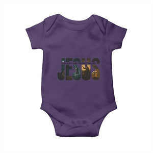 Jesus Christian Bible Baby Onesie The Way The Truth The Life TS14 Purple Print Your Wear