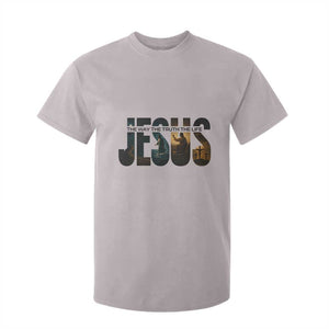 Jesus Christian Bible T Shirt For Kid The Way The Truth The Life TS14 Ice Gray Print Your Wear