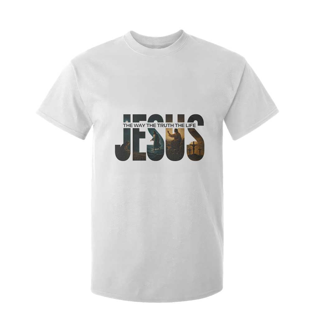 Jesus Christian Bible T Shirt For Kid The Way The Truth The Life TS14 White Print Your Wear