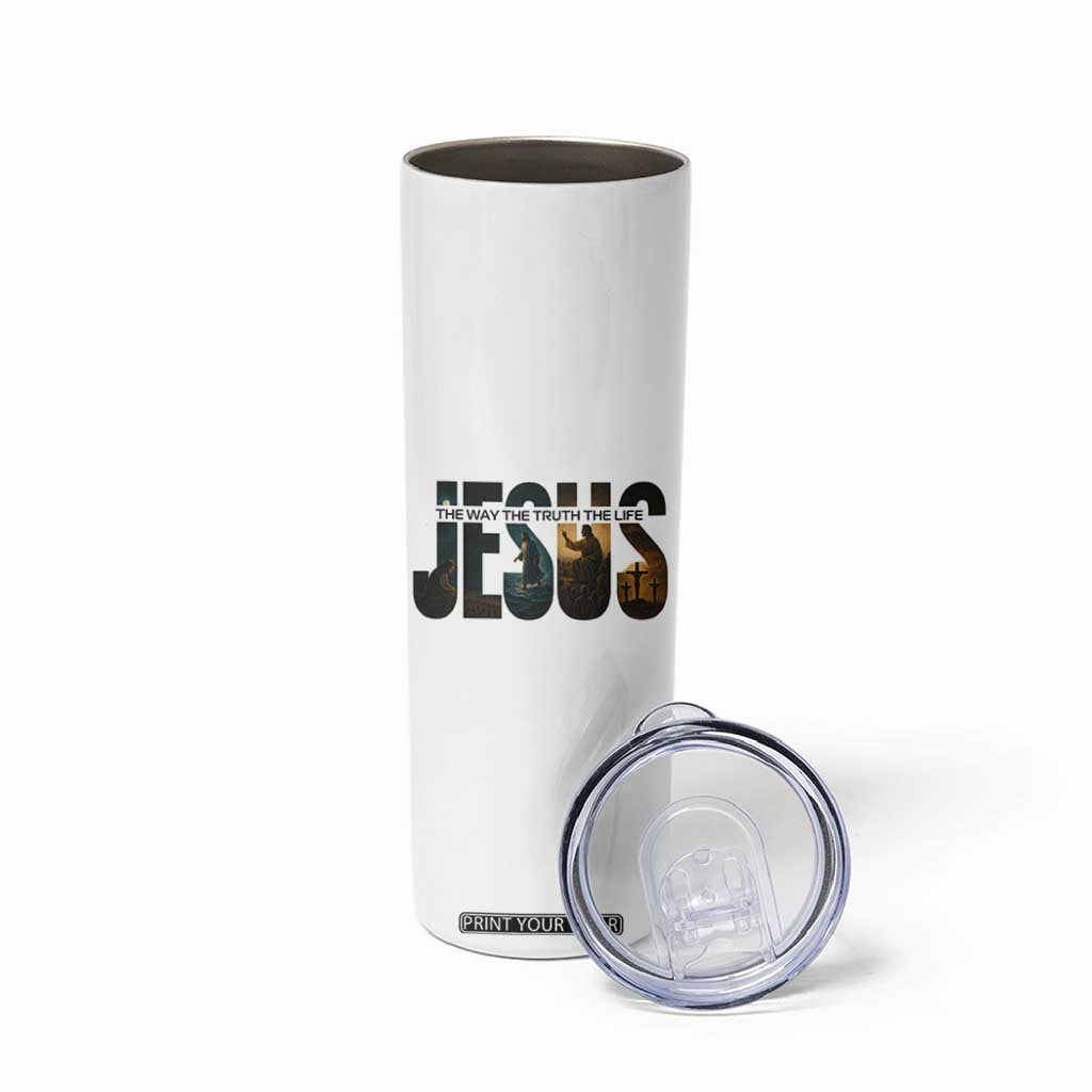 Jesus Christian Bible Skinny Tumbler The Way The Truth The Life TS14 Print Your Wear