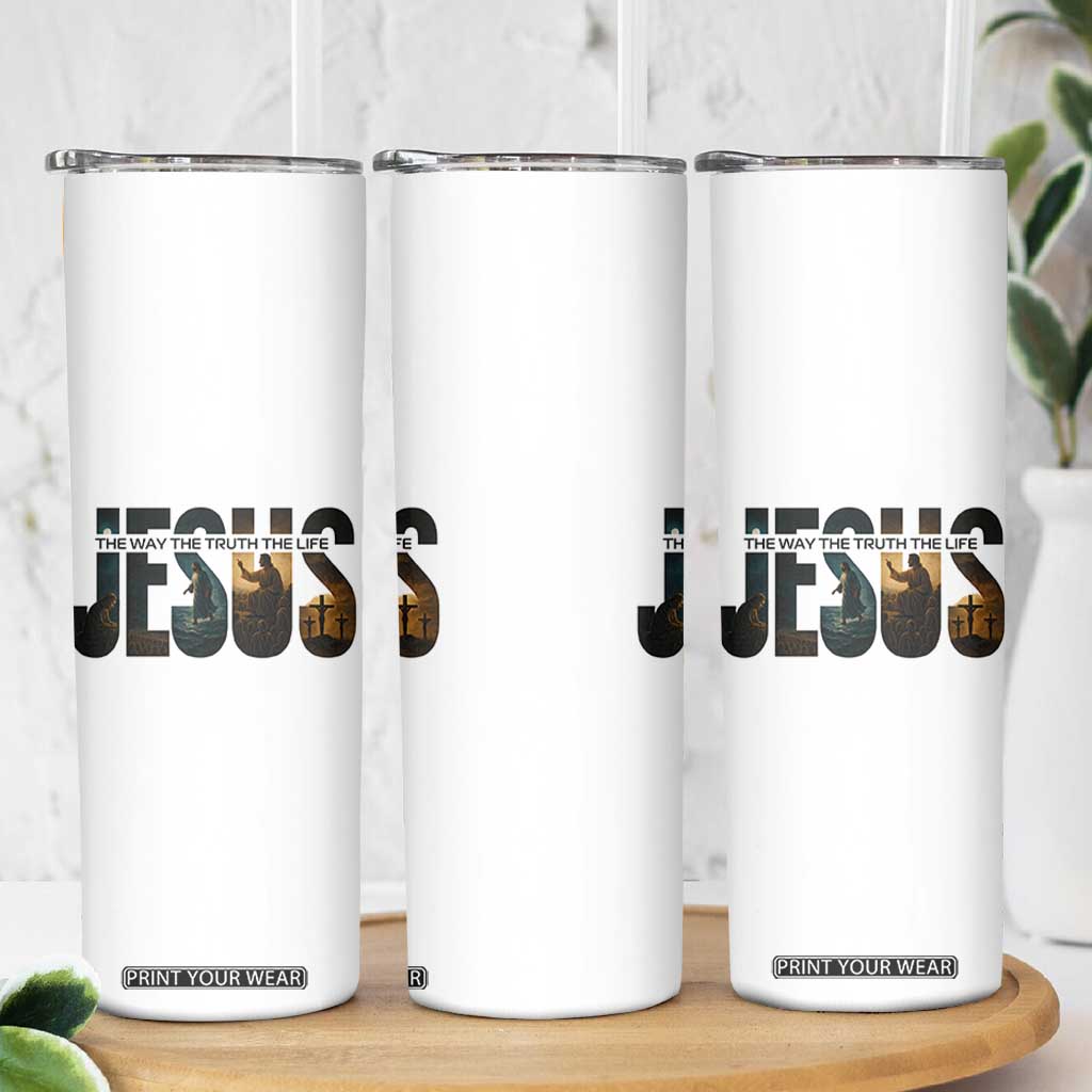 Jesus Christian Bible Skinny Tumbler The Way The Truth The Life TS14 Print Your Wear